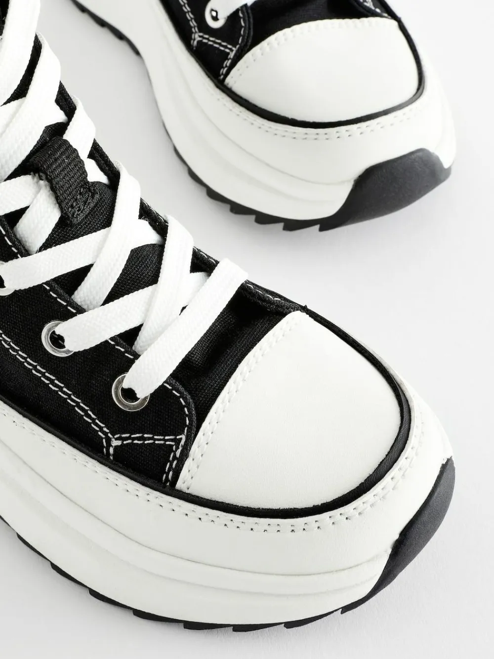 Outlet Next Extra Chunky Lace-Up With Zip Trainers Black
