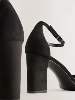 Next Extra Wide Fit Block Heel Sandals^Women Heels