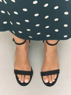 Next Extra Wide Fit Block Heel Sandals^Women Heels