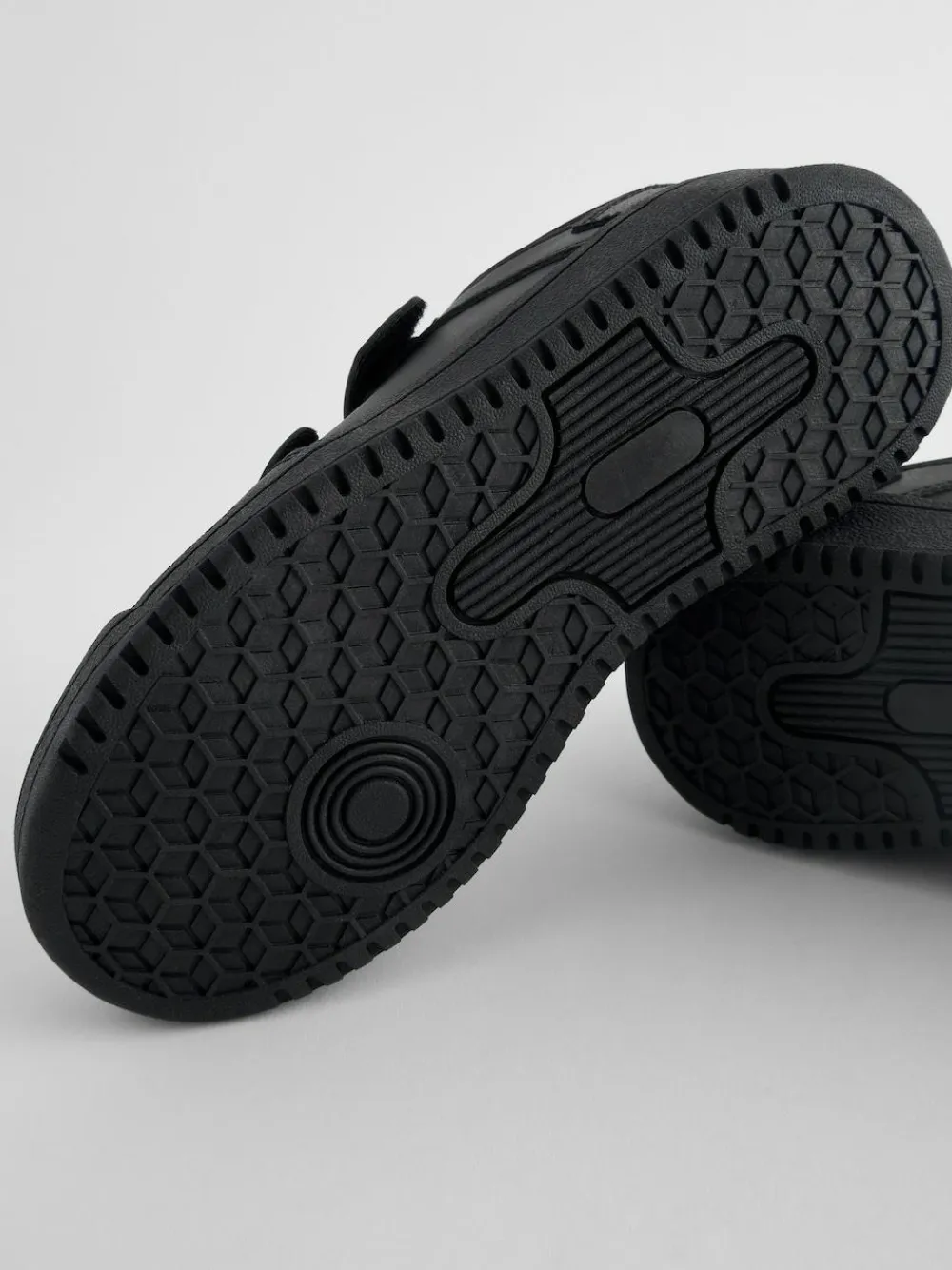 Outlet Next Black Extra Wide Fit (H) 3 Straps Touch Fastening School Shoes