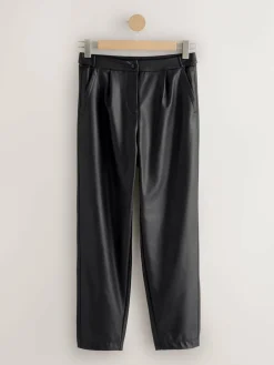 Next Faux Leather Barrel Leg Trousers^Women Nightwear|Pants