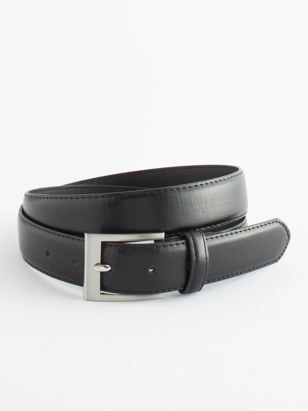 Next Faux Leather Belt Black