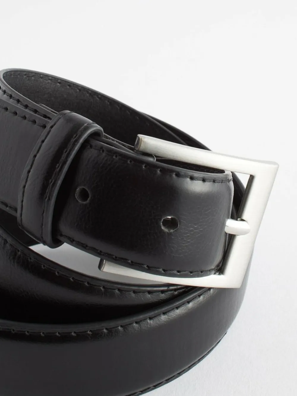Next Faux Leather Belt Black