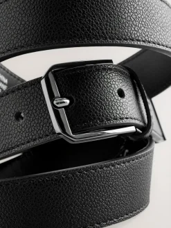 Next Black Faux Leather Belt^ Belts & Braces