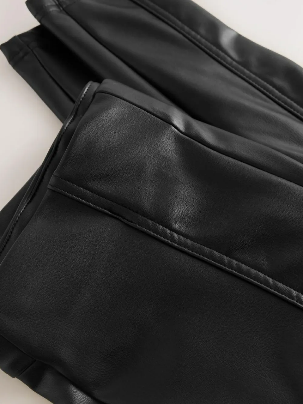 Hot Next Black Faux Leather Leggings