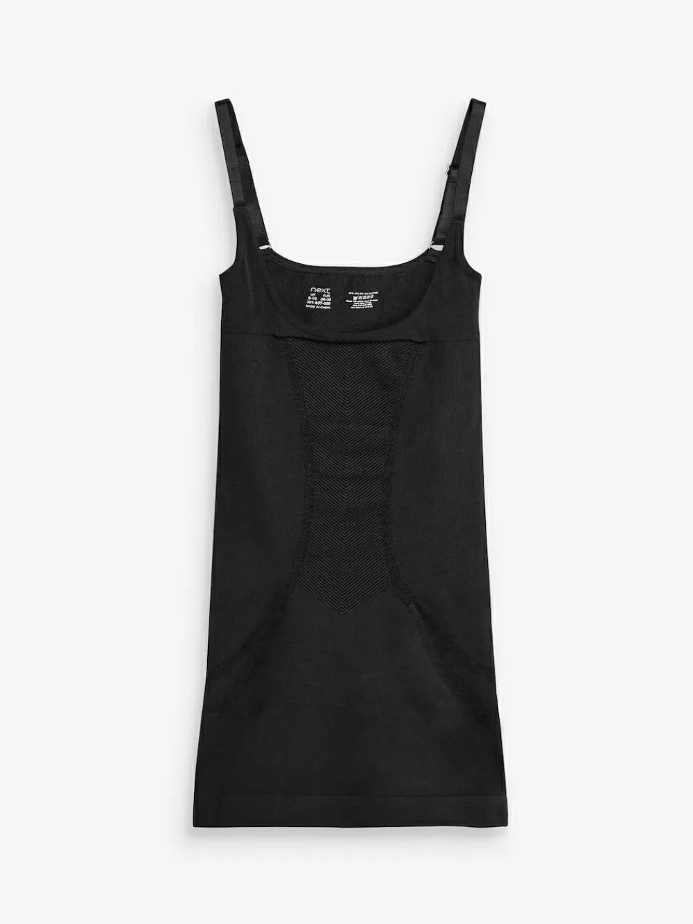 Online Next Firm Tummy Control Wear Your Own Bra Slip Black