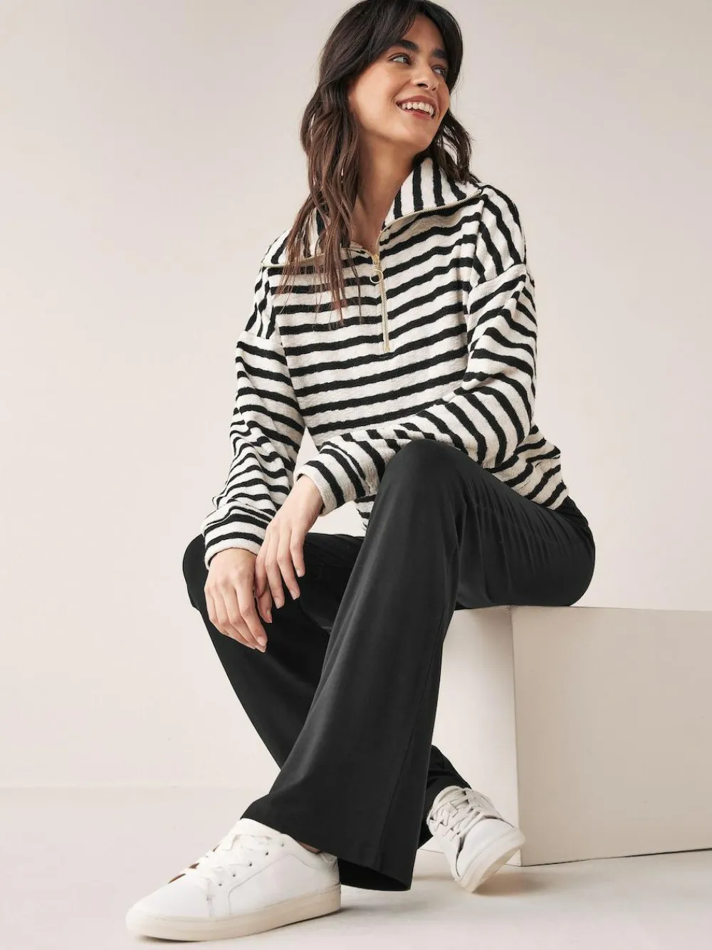 Online Next Full Length Leggings Black Flare