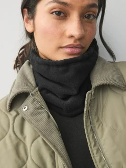 Online Next Black Fleece Snood Scarf