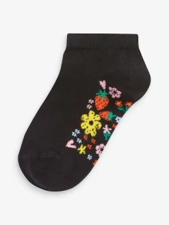 Next 5 Pack Cotton Rich Footbed Trainer Socks^ Tights|Socks & Tights