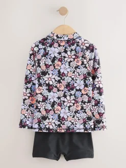 Next Long Sleeve Sunsafe Rash Vest And Shorts Set (3-16yrs)^ Swimwear