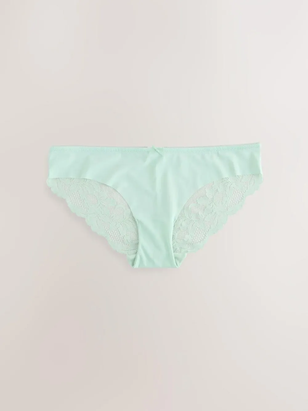 New Next Brazilian No VPL Lace Back Briefs 5 Pack Black Floral Print