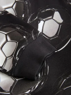 Next Black Football Print Older Boys Graphic Print Hoodie (3-16yrs)^BOY Sweatshirts & Hoodies