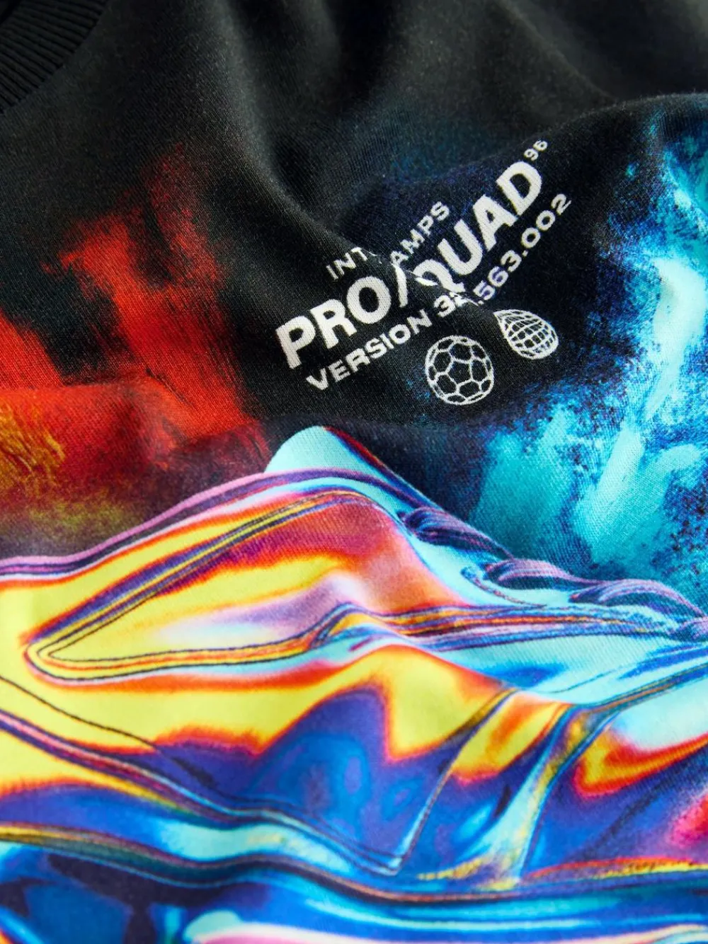 Clearance Next Black Football Regular Fit Short Sleeve All-Over Print T-Shirt (3-16yrs)