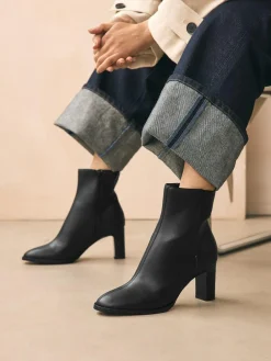 Next Forever Comfort® Block Heeled Ankle Boots^Women Wide Fit & Extra Wide Fit|Boots & Wellies
