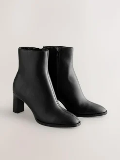 Next Forever Comfort® Block Heeled Ankle Boots^Women Wide Fit & Extra Wide Fit|Boots & Wellies