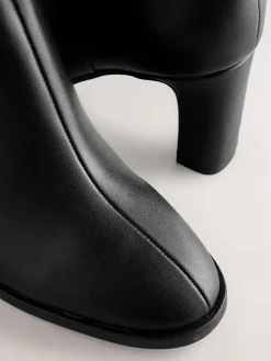 Next Forever Comfort® Block Heeled Ankle Boots^Women Wide Fit & Extra Wide Fit|Boots & Wellies