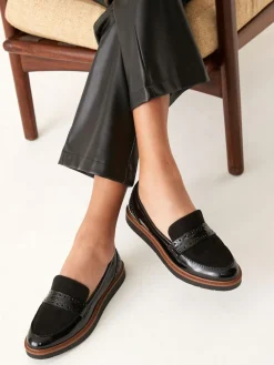 Next Forever Comfort® Brogue Loafers^Women Wide Fit & Extra Wide Fit|Flats