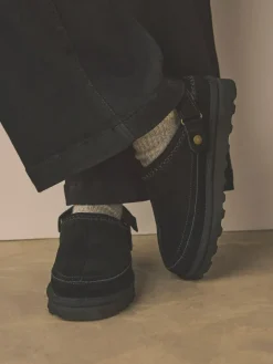 New Next Forever Comfort® Chunky Sole Footbed Clogs Black