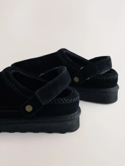 New Next Forever Comfort® Chunky Sole Footbed Clogs Black