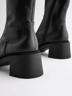 Hot Next Black Forever Comfort® Chunky Sock Ankle Boots