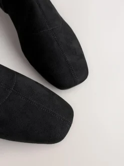 Next Black Forever Comfort® Flat Sock Over The Knee Boots^Women Boots & Wellies|Boots