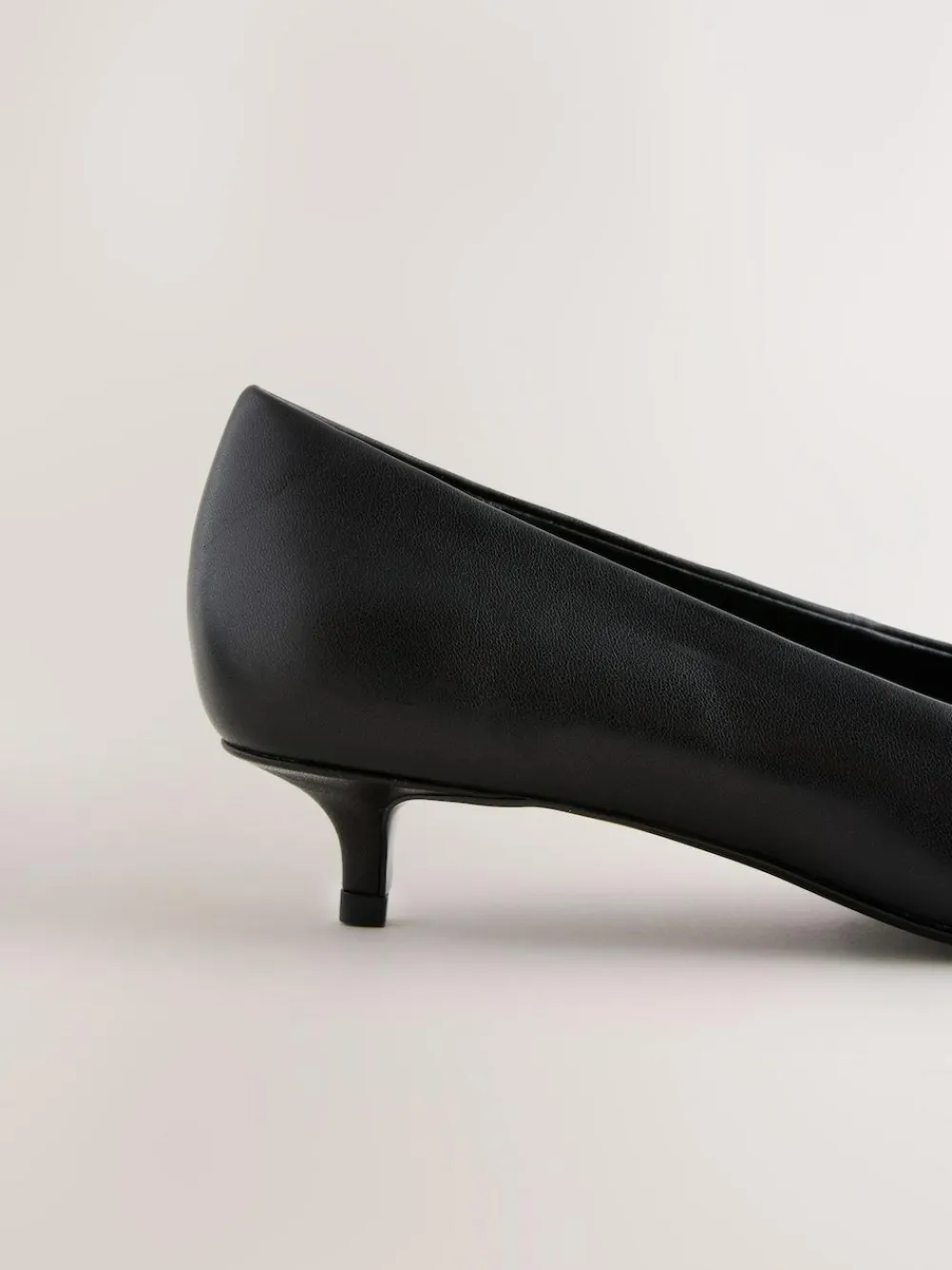 Online Next Forever Comfort® Leather Point Toe Heels Black