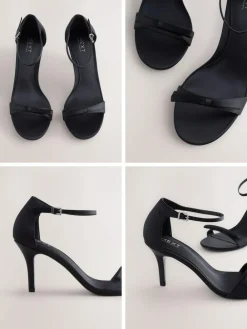 Next Forever Comfort® Mini Satin Bow Heeled Sandals^Women Heels