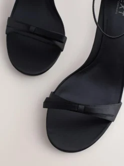 Next Forever Comfort® Mini Satin Bow Heeled Sandals^Women Heels