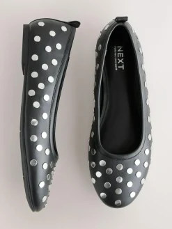 Hot Next Black Forever Comfort® Round Toe Ballerinas