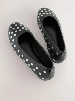Hot Next Black Forever Comfort® Round Toe Ballerinas