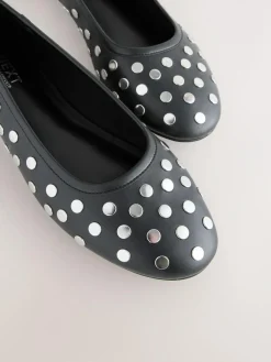 Hot Next Black Forever Comfort® Round Toe Ballerinas