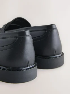 Next Black Forever Comfort Tassel Round Toe Loafers^Women Flats