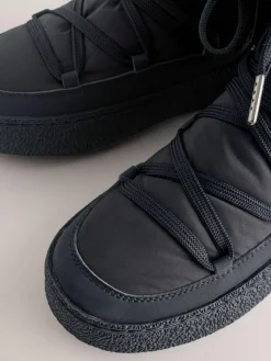 Next Black Forever Comfort® Water Repellent Finish Faux Fur Lined Boots^Women Boots & Wellies|Boots