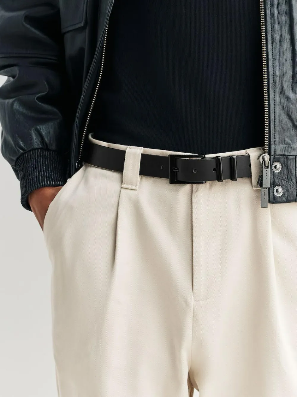 Hot Next Black Formal Leather Belt