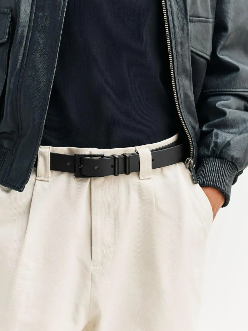Hot Next Black Formal Leather Belt