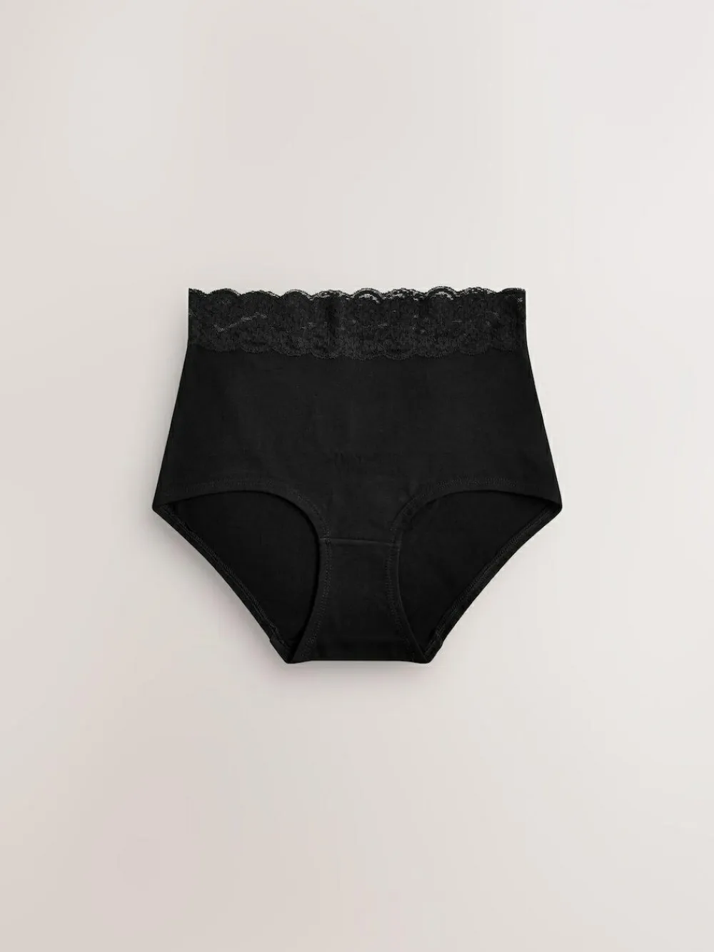 Discount Next Black Full Brief Cotton Lace Knickers 4 Pack