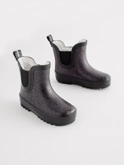 Next Black Glitter Chelsea Wellies^ Baby Winter Clothing|Boots
