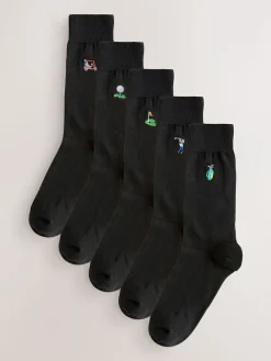 Next Fun Embroidered Socks 5 Pack^ Socks|Socks