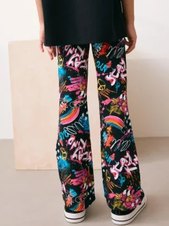 Next Black Graffiti Flare Leggings (3-16yrs)^ Pants & Leggings|Pants & Leggings