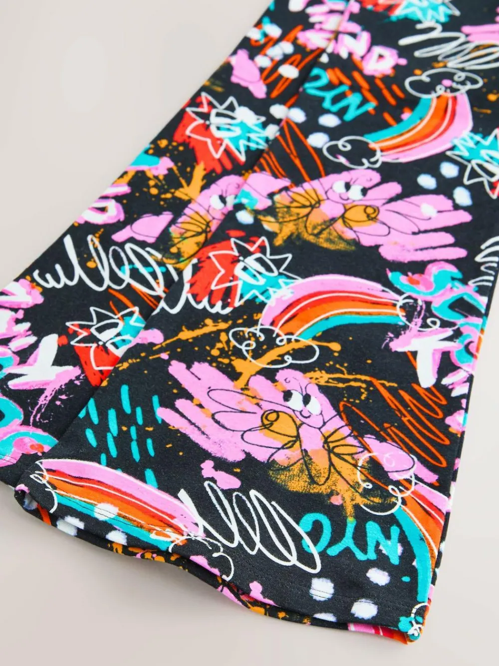 Next Black Graffiti Flare Leggings (3-16yrs)^ Pants & Leggings|Pants & Leggings