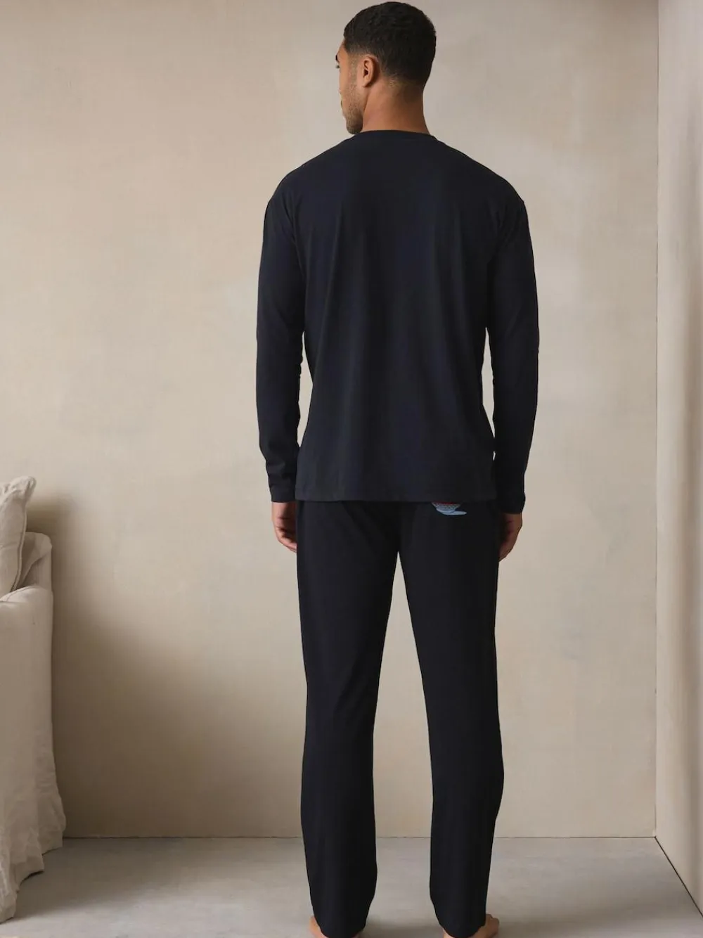 Next Graphic Long Sleeve Jersey Pyjamas Set^ Nightwear|Pyjamas