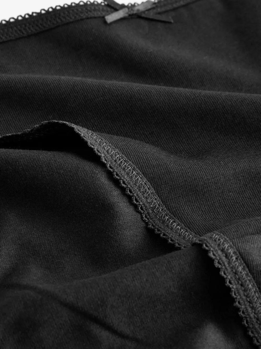 Outlet Next High Leg Cotton Rich Knickers 7 Pack Black