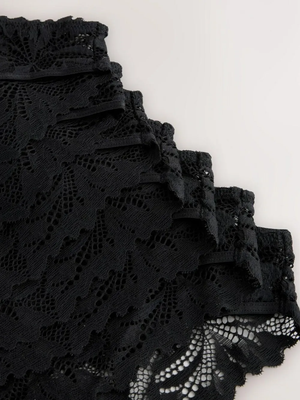 Next Black High Leg Ultimate Comfort Lace Knickers 7 Pack^Women Panties