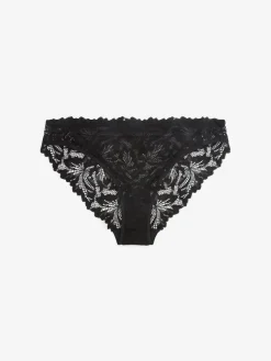 Next Black High Leg Ultimate Comfort Lace Knickers 2 Pack^Women Panties|All Lingerie