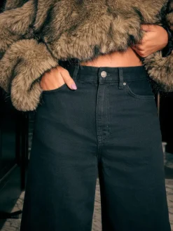Next High Rise Palazzo Wide Leg Jeans^Women Jeans|Jeans