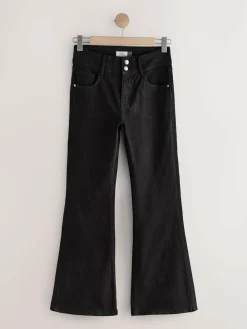 Sale Next High Rise Stretch Flare Jeans Black