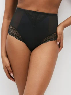 Online Next High Waist Brief Firm Tummy Control Shaping Briefs Black