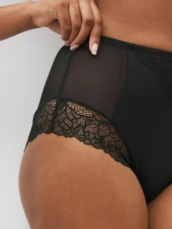 Online Next High Waist Brief Firm Tummy Control Shaping Briefs Black