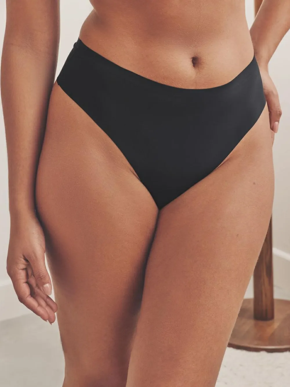 Next High Waisted Thong No VPL Comfort Knickers 3 Pack^Women Panties|All Lingerie