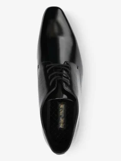 Next Black Hi-shine Derby Lace- Up Shoes^ Shoes